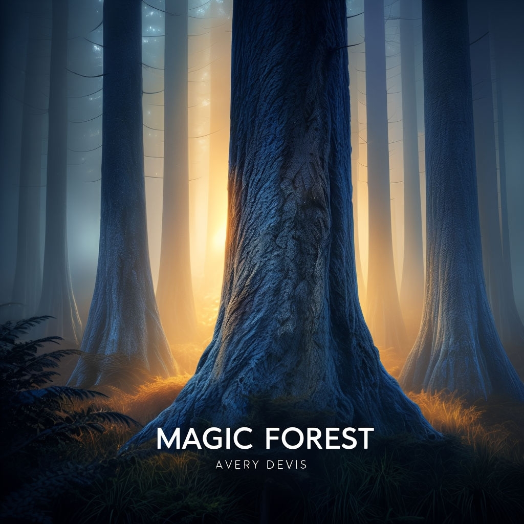 Ethereal Magic Forest Artwork with Tranquil Glow Album Cover