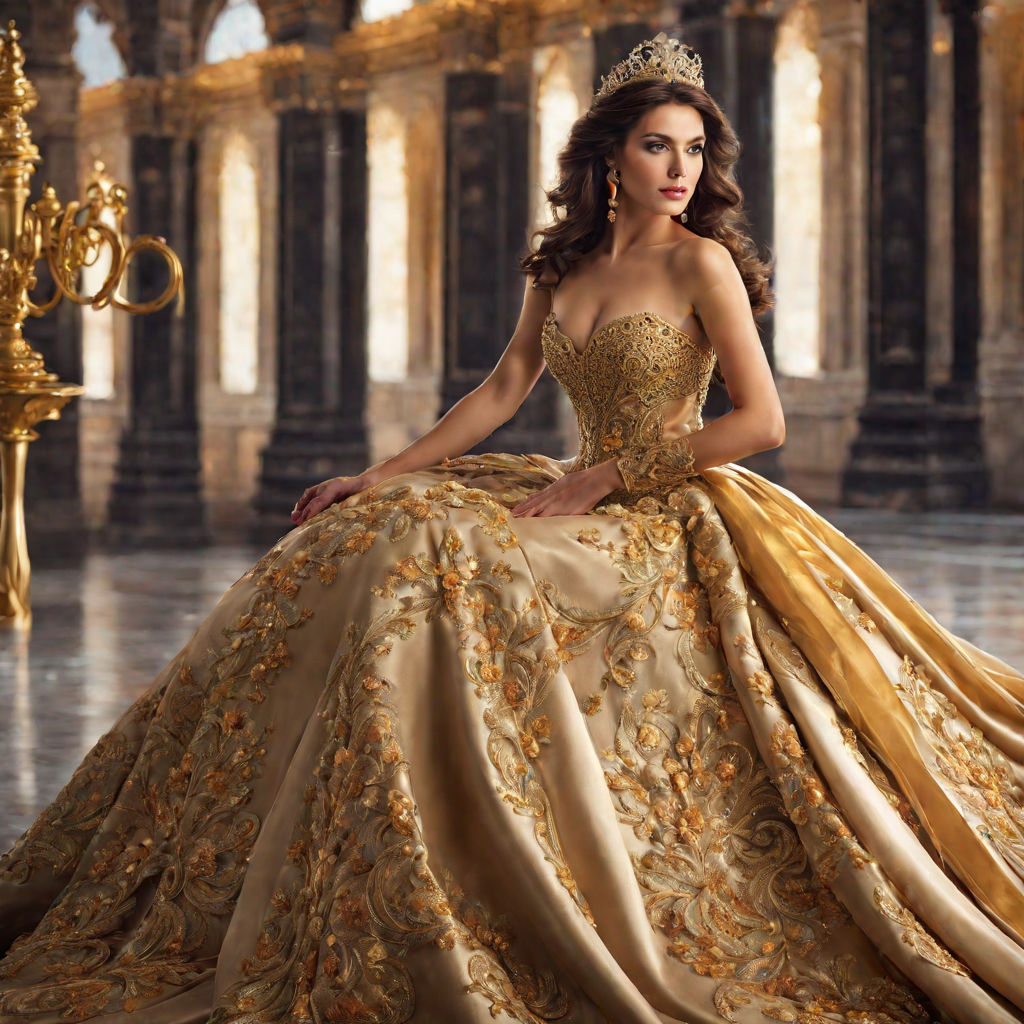 Buy Gold Sequin Gown by Designer SEEMA GUJRAL Online at Ogaan.com
