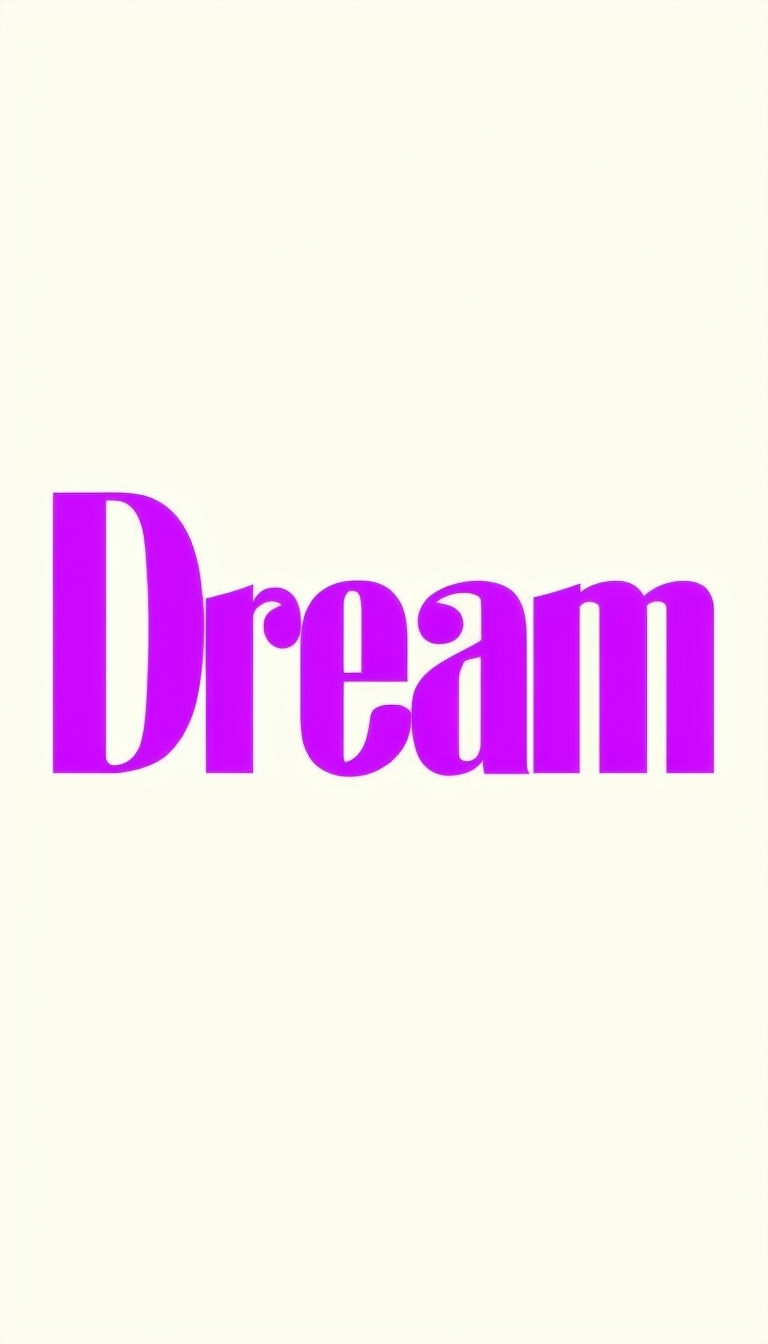 Vibrant Dream Typography Design for Inspirational Phone Case Cover