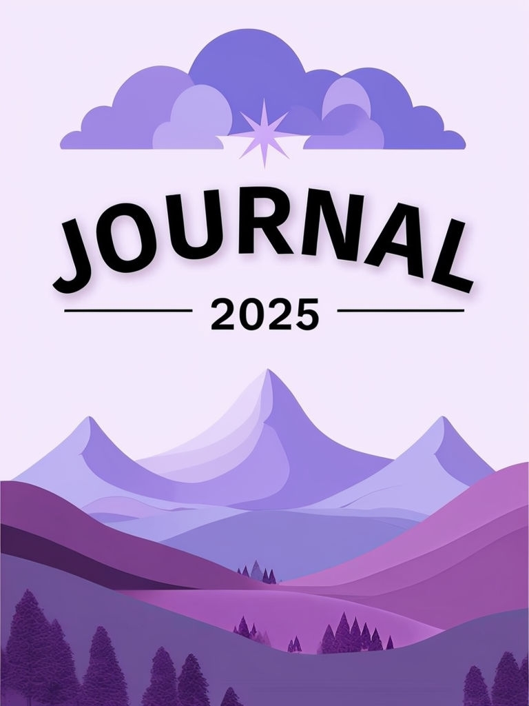 Modern Minimalist Journal Cover Design for 2025 EBook Cover