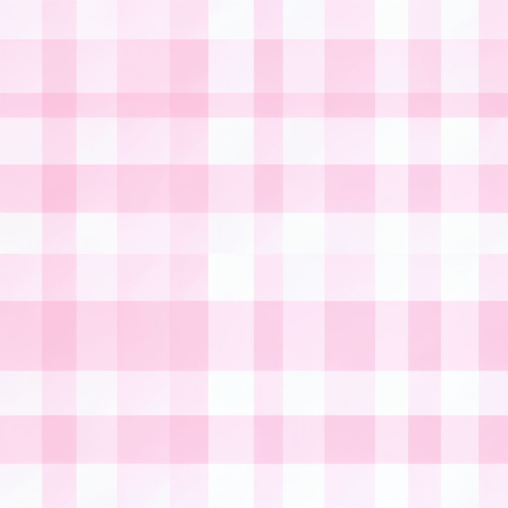 Cheerful Light Pink and White Checkered Seamless Pattern