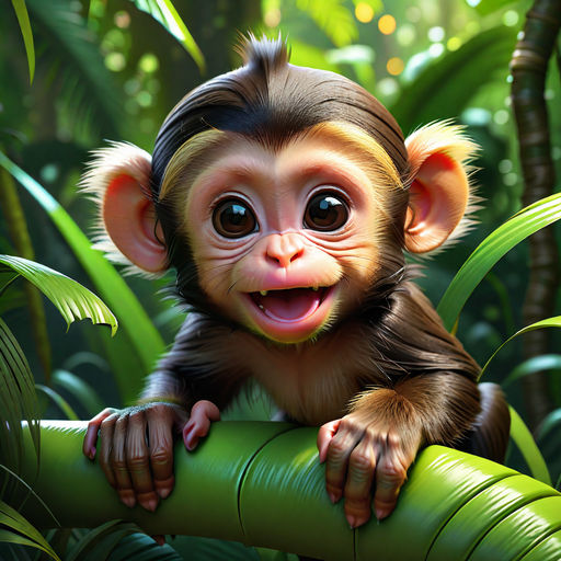 Capuchin monkey by Heather C - Playground