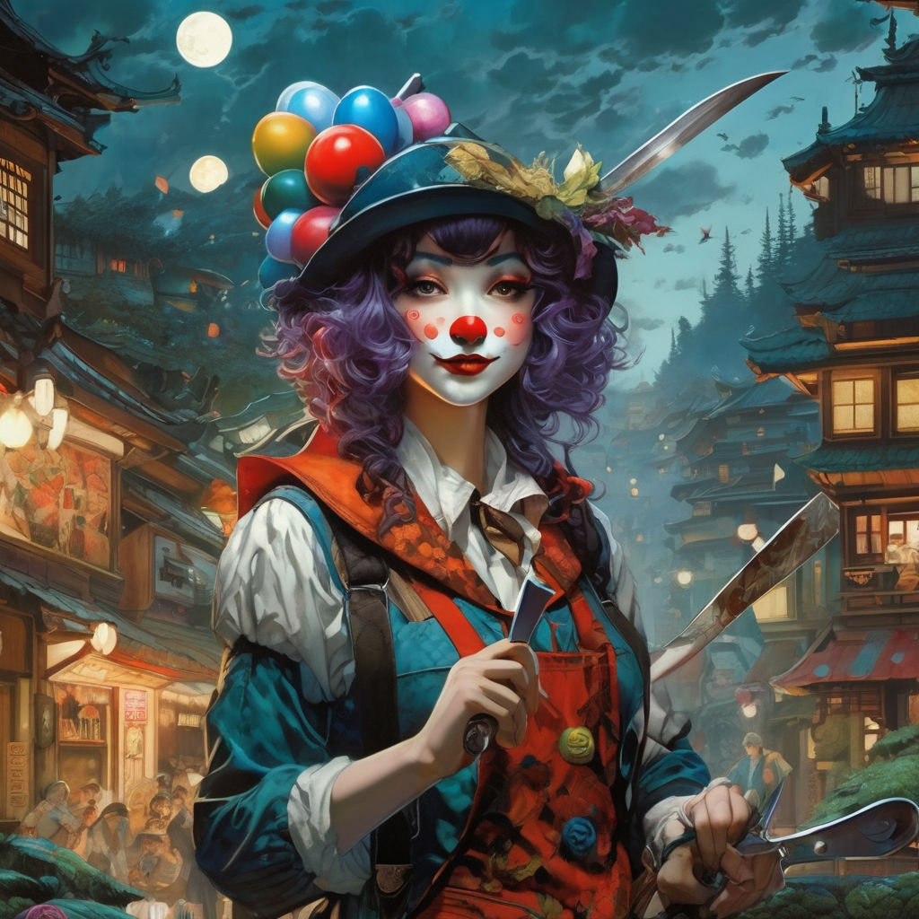 anime clown girl