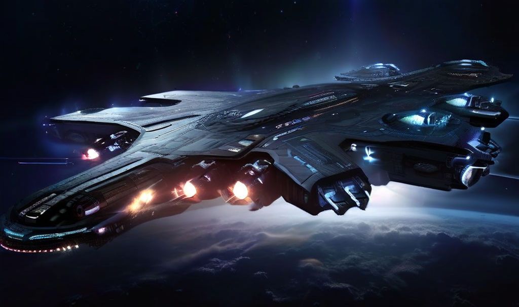 A gigantic alien mothership that looks very much like a Boei... by Kai
