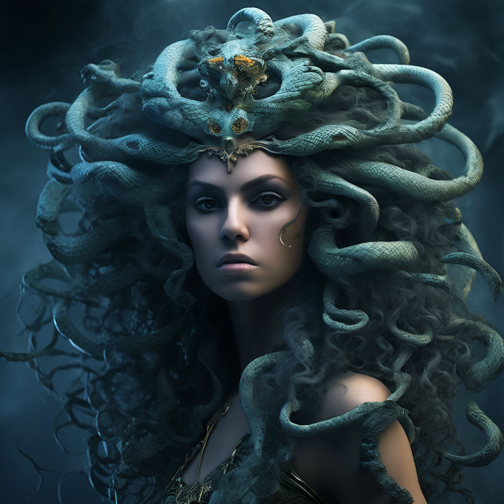 The beautiful Queen Medusa of ancient Greek mythology by doo xiao ...