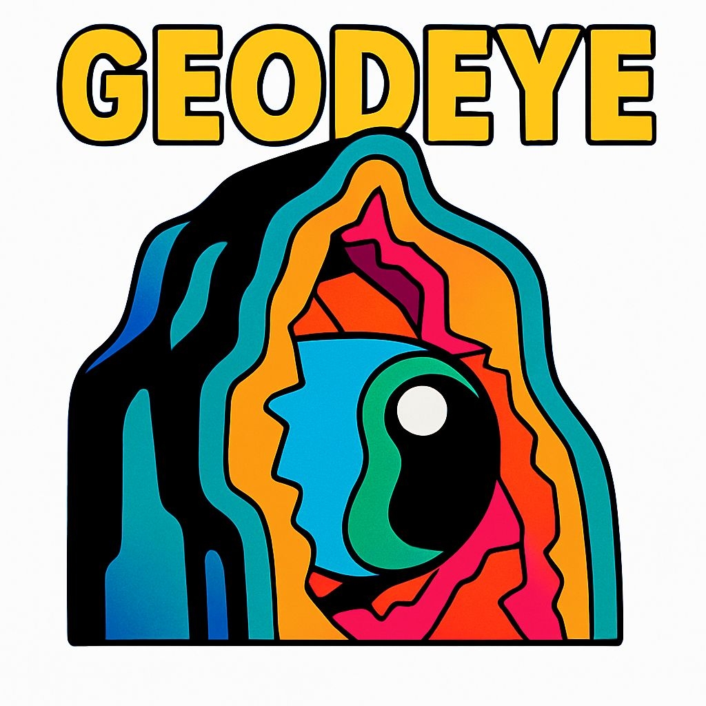 Vibrant Geode Eye Abstract Art Illustration Mug