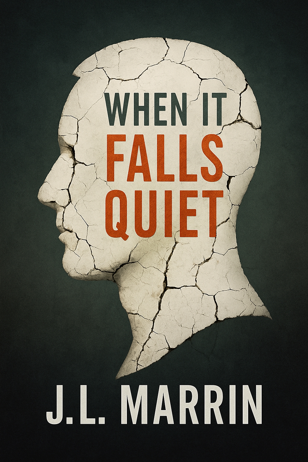 Silhouette of Fragile Human Head with Textured Background EBook Cover