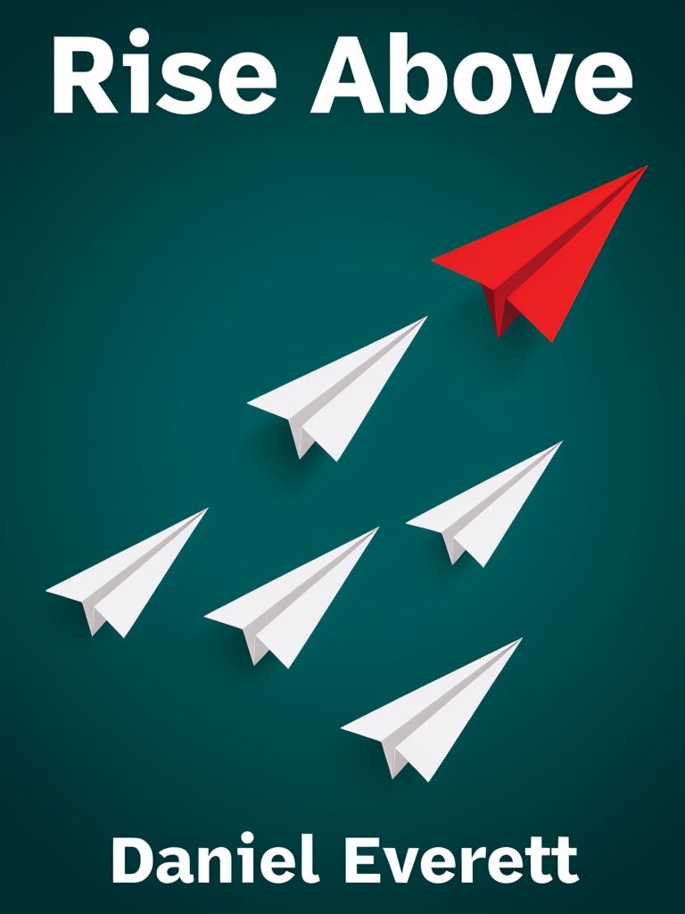 Rise Above: Minimalist Paper Airplanes Book Cover Design