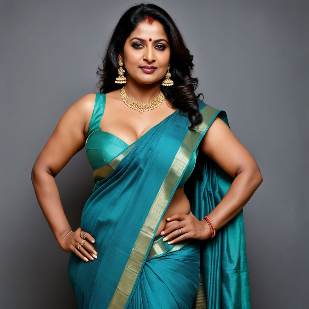 A full body image of full body high heels gorgeous Indian huge chest old  milf 50 year matured busty fatty milf