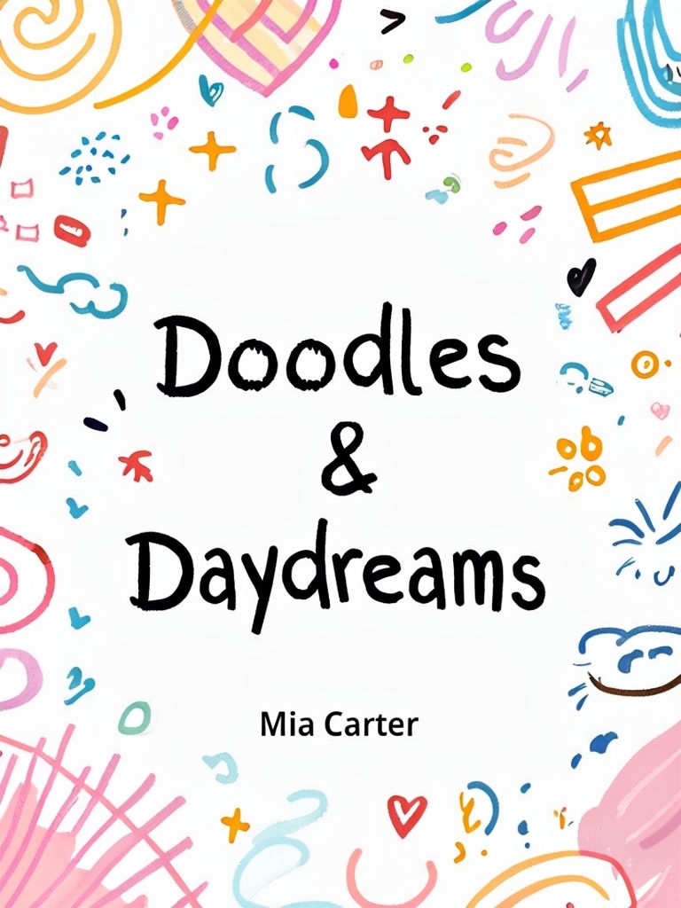 Playful Doodles & Daydreams Journal Cover Design // EBook Cover