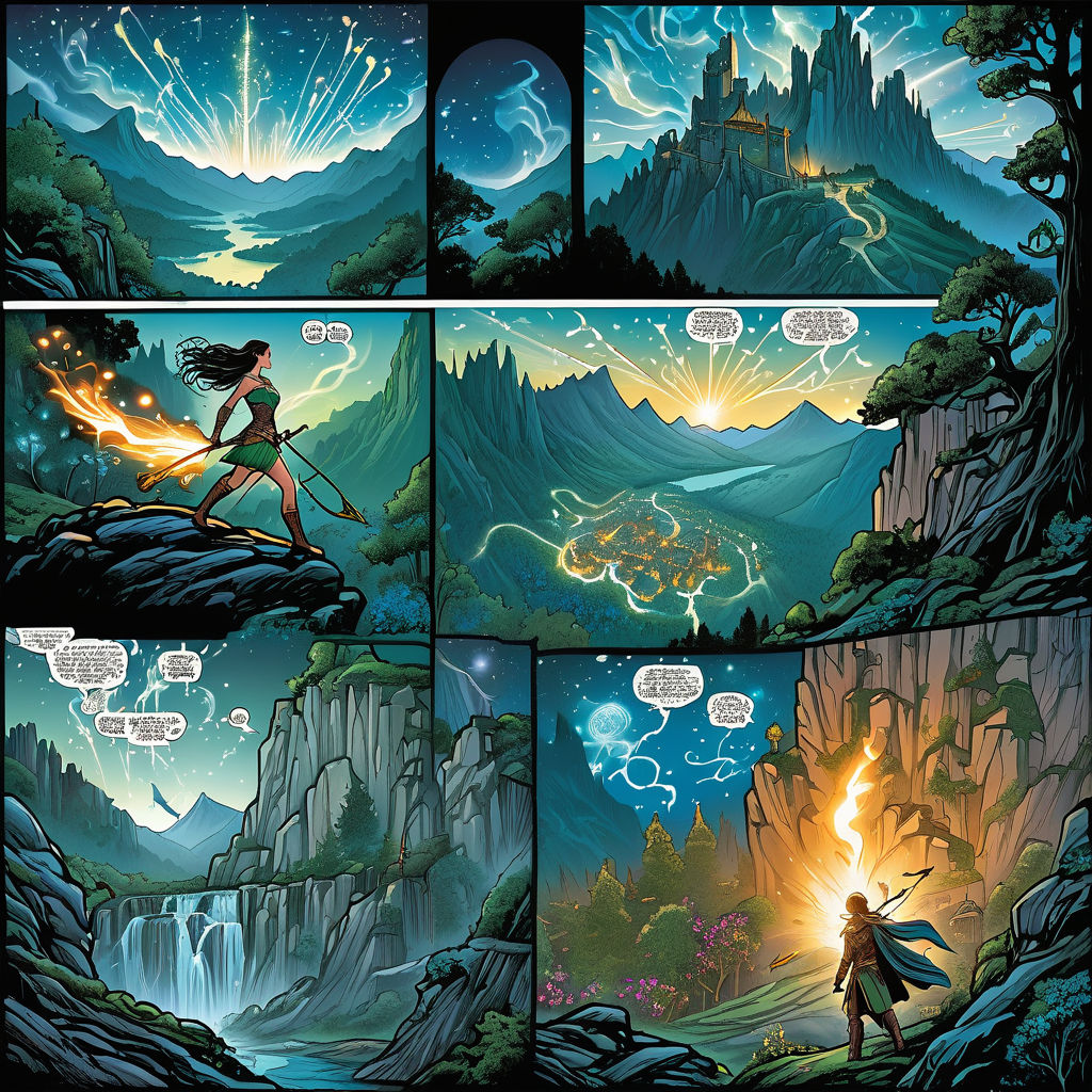 Storybook Comic book panel layout format. Multiple panels by wolf_of ...