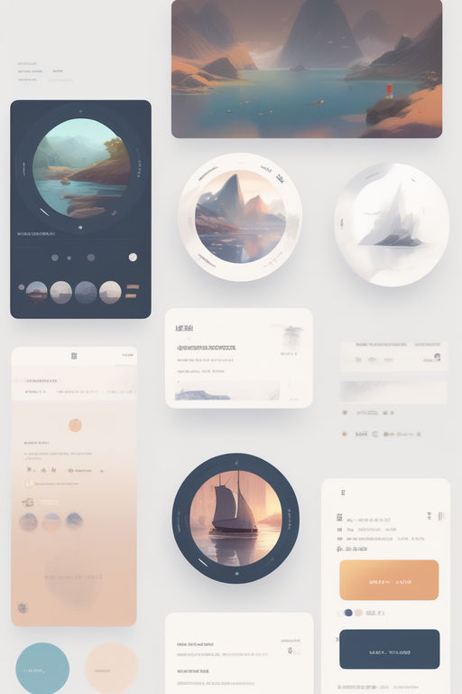 Minimalistic UI design kit featuring 3D elements that emulat... by ...