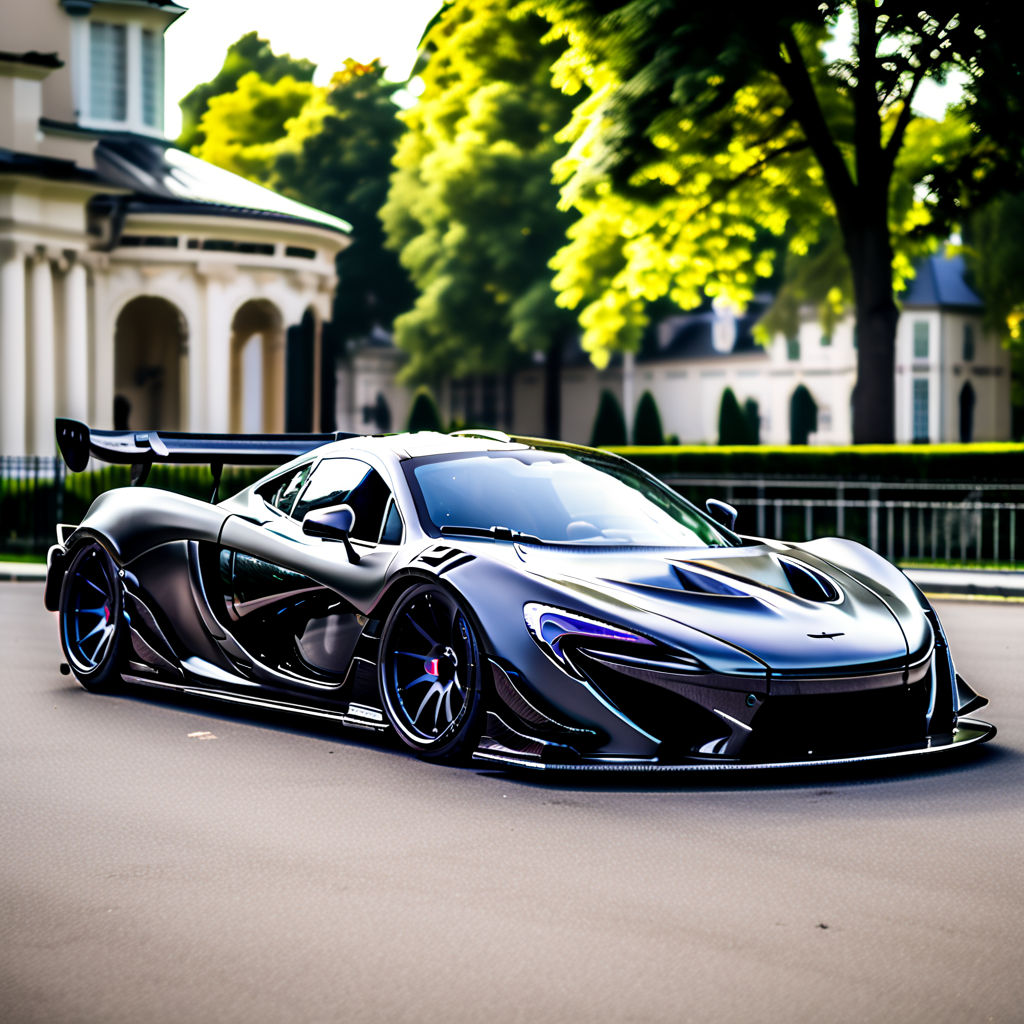 Real carbon fiber McLaren P1 with Liberty Walk wide body kit... by ...