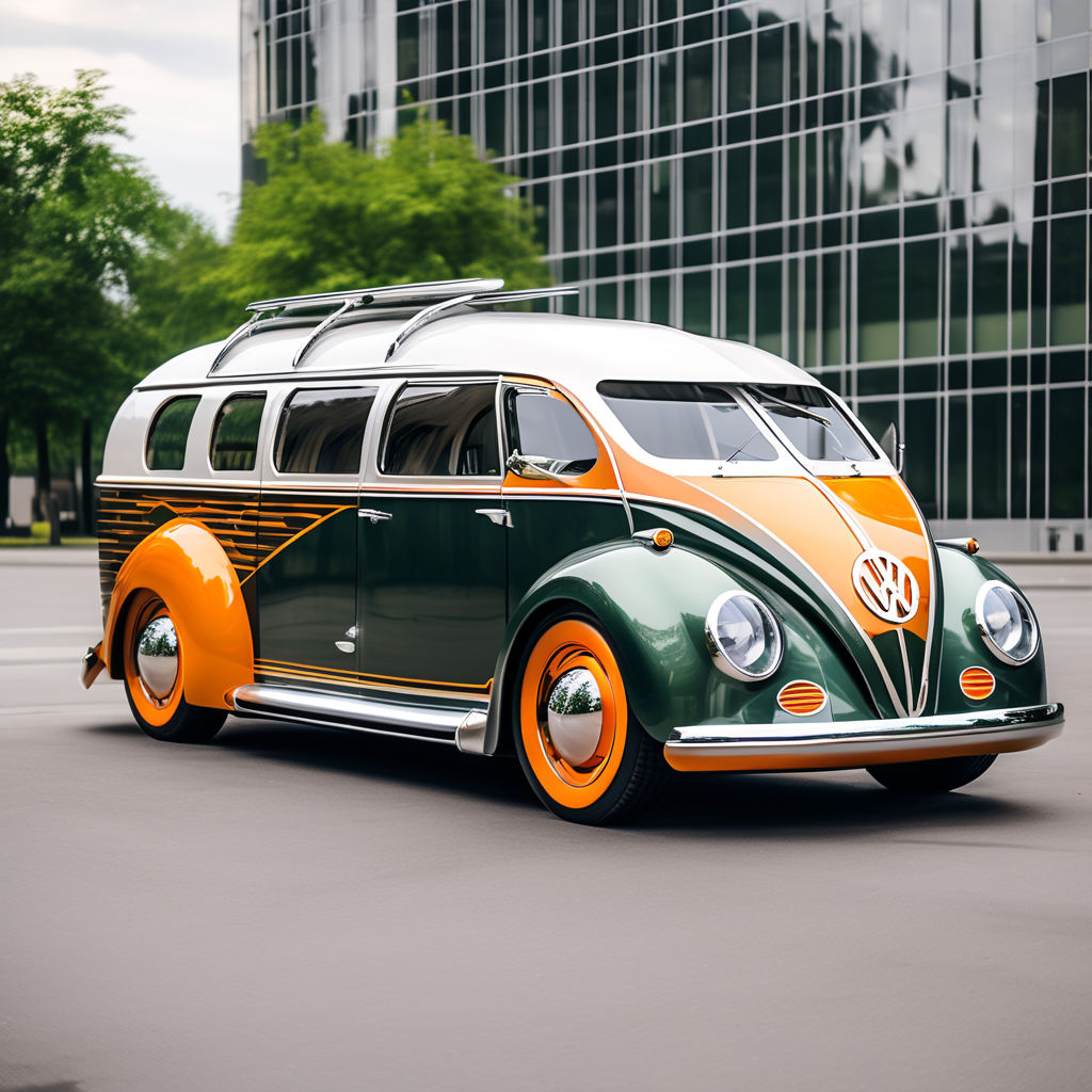 VW bus with a design of a Bugatti cheron by Oliver Lachmann - Playground