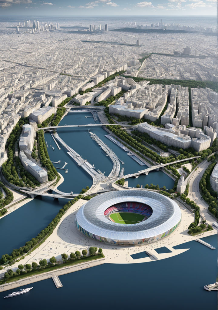 The image of the 2024 Paris Olympics is realistic Make it 3d... by 로또킹FM Playground