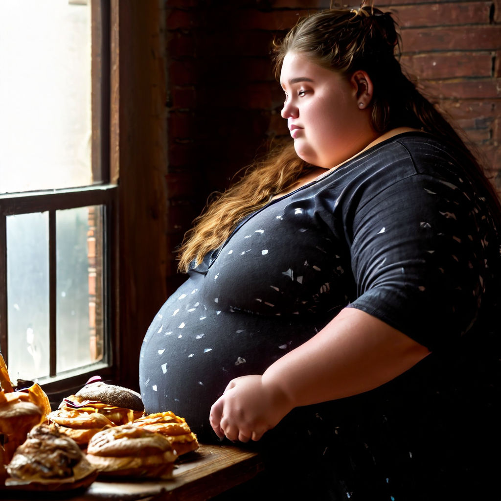 100000 pound extremely Fat teenager by Michael Kleinberg - Playground