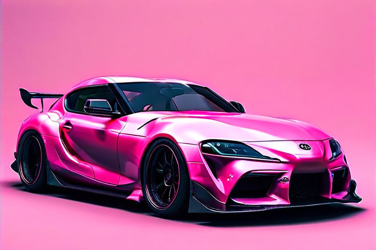 Toyota supra grmn 2025 full modified pink colours by Abdullah Amir