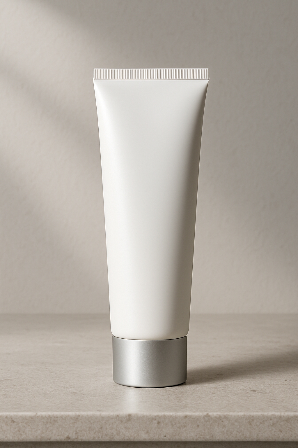 Sleek White Cosmetic Tube Mockup