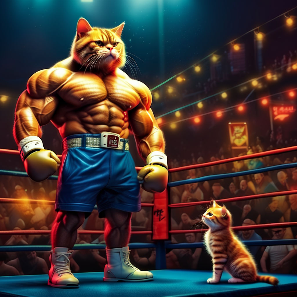 muscular cat