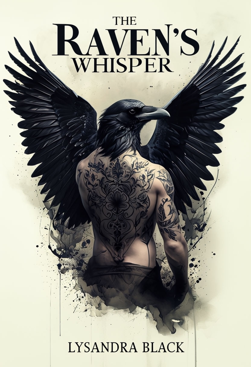 The Raven's Whisper Mystical Book Cover by Lysandra Black