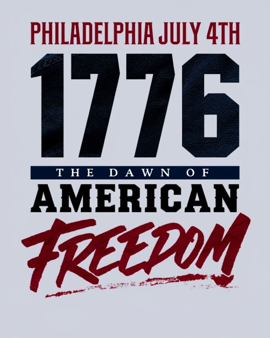 Philadelphia July 4th American Freedom T-Shirt