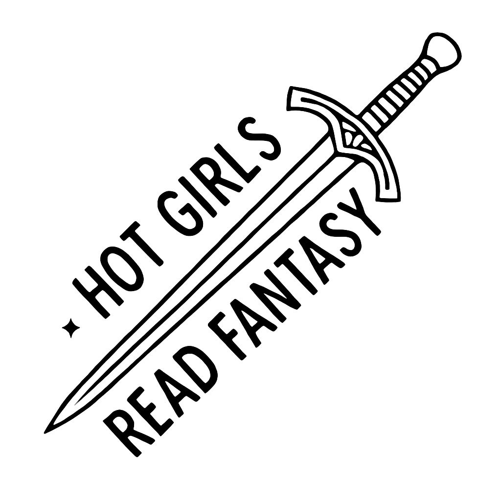Minimalist Black Sword and Text Design Sticker