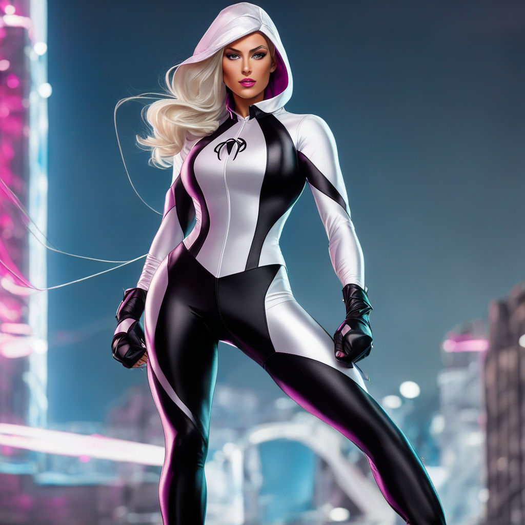 spider-gwen super detailed full body