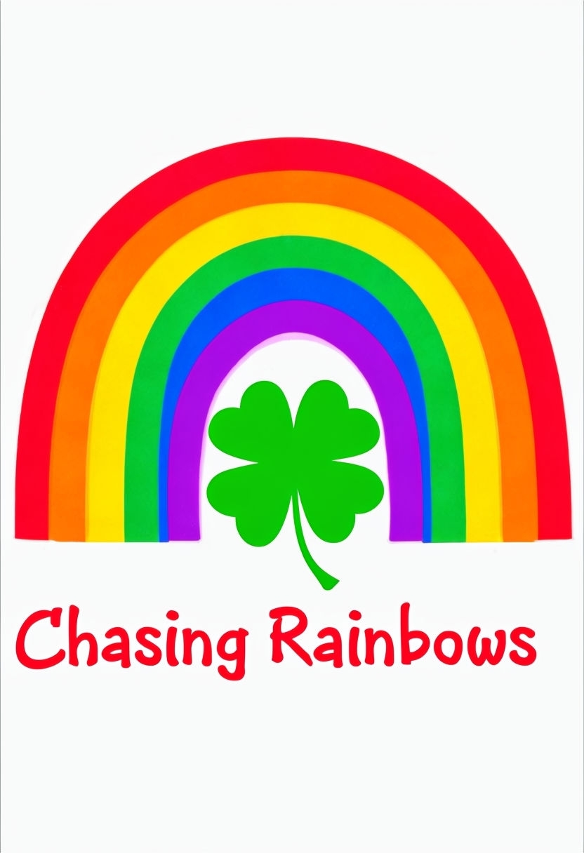 Chasing Rainbows Shamrock and Rainbow Bright T-Shirt