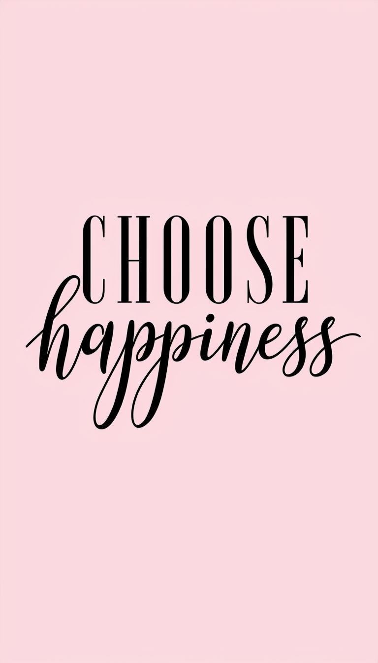 Choose Happiness Motivational Quote Phone Case Cover