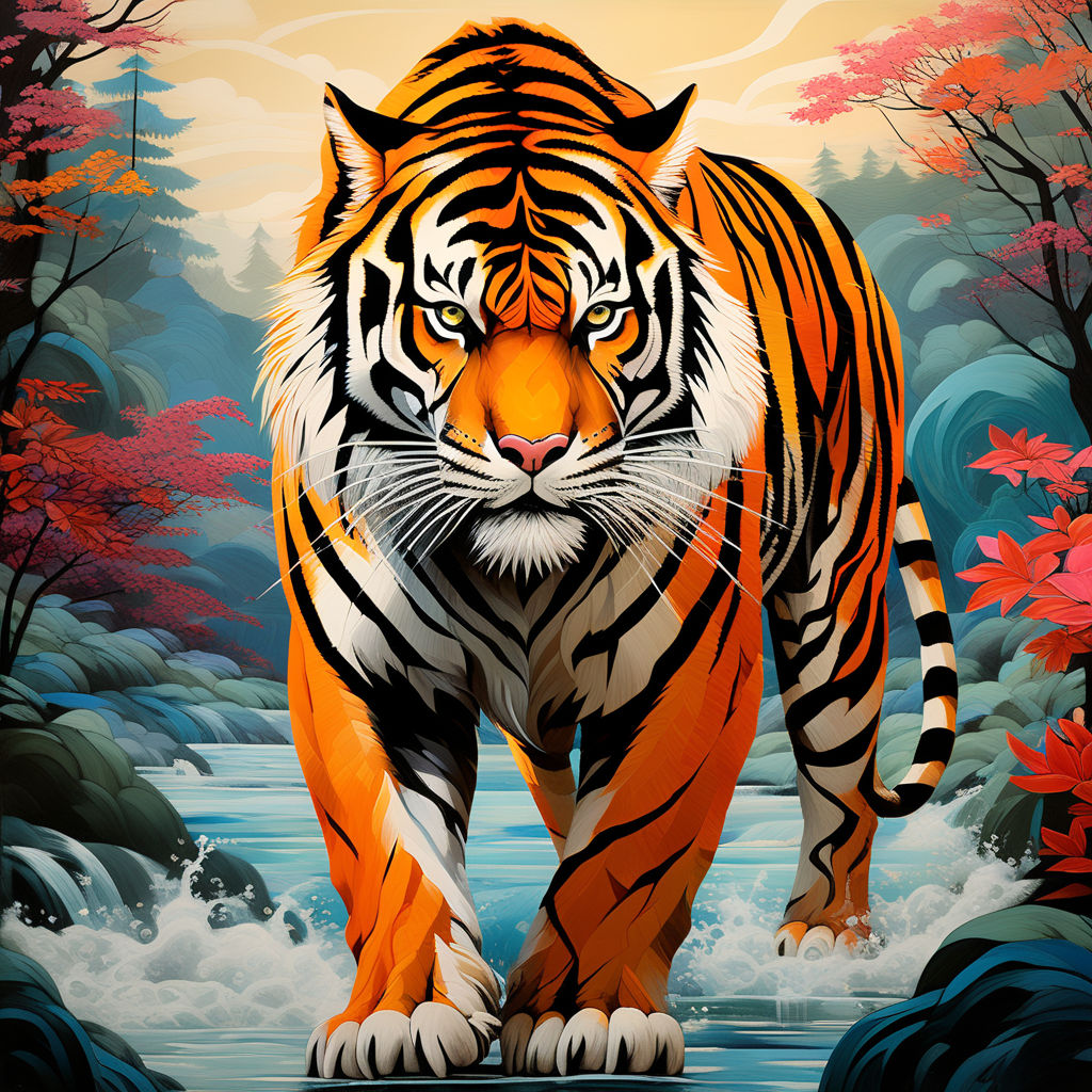 Creatures to tiger with crisp lines and bold colors by akm hassem ...