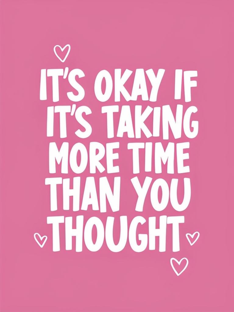 Uplifting Motivational Quote on Light Pink Background Social Media Post
