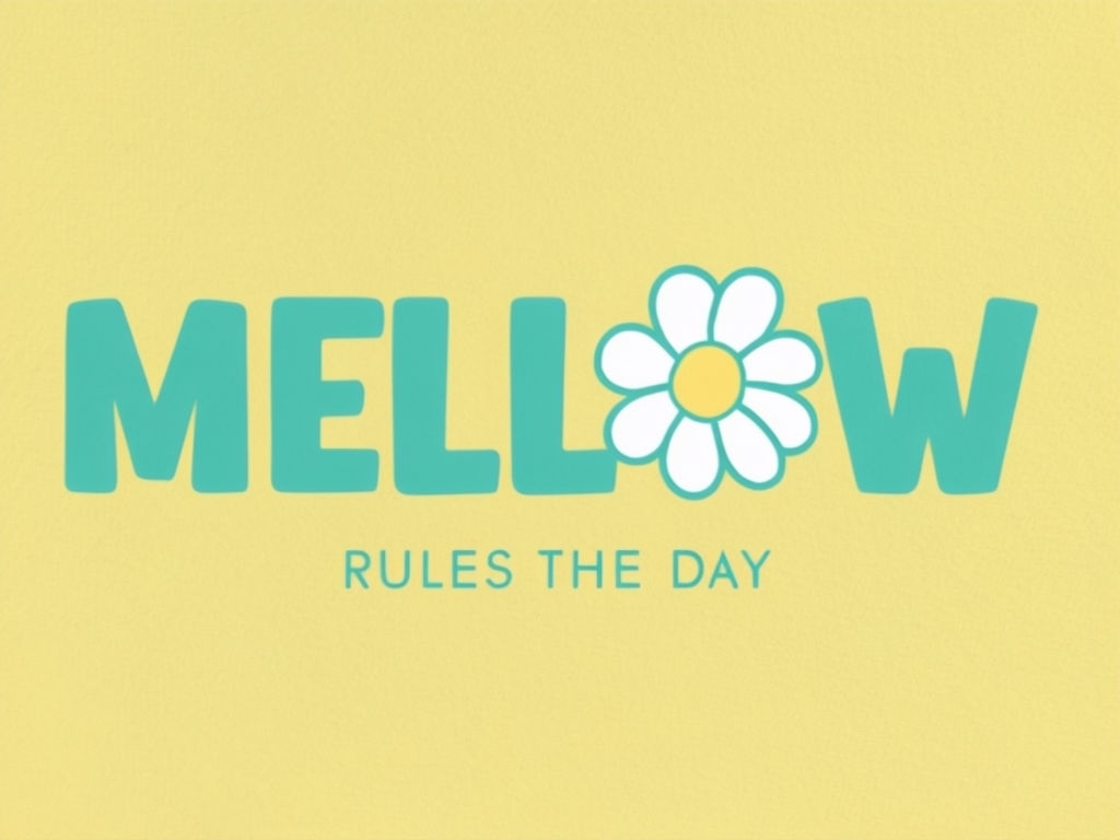 Mellow Daisy Flower Graphic Design T-Shirt