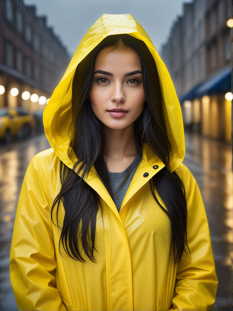 Dark yellow raincoat best sale