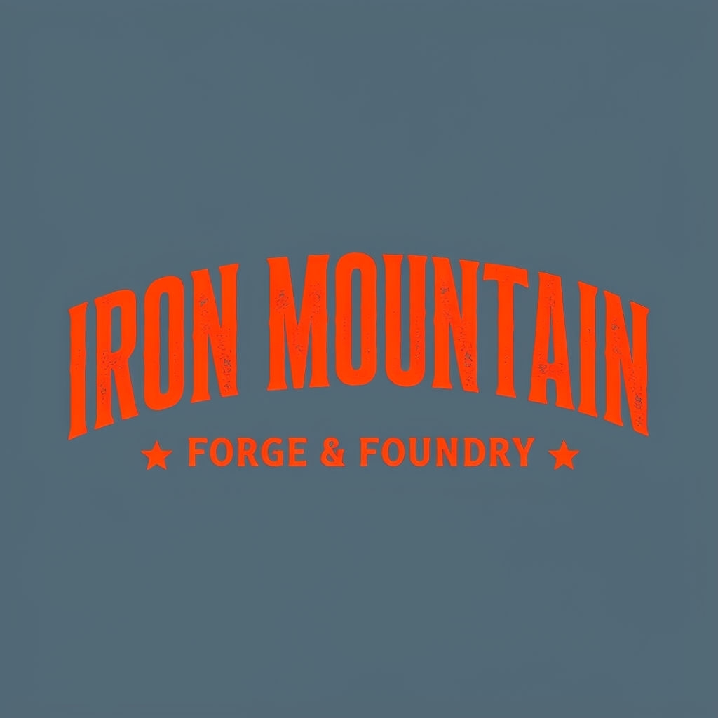 Vintage Industrial Iron Mountain Forge & Foundry T-Shirt