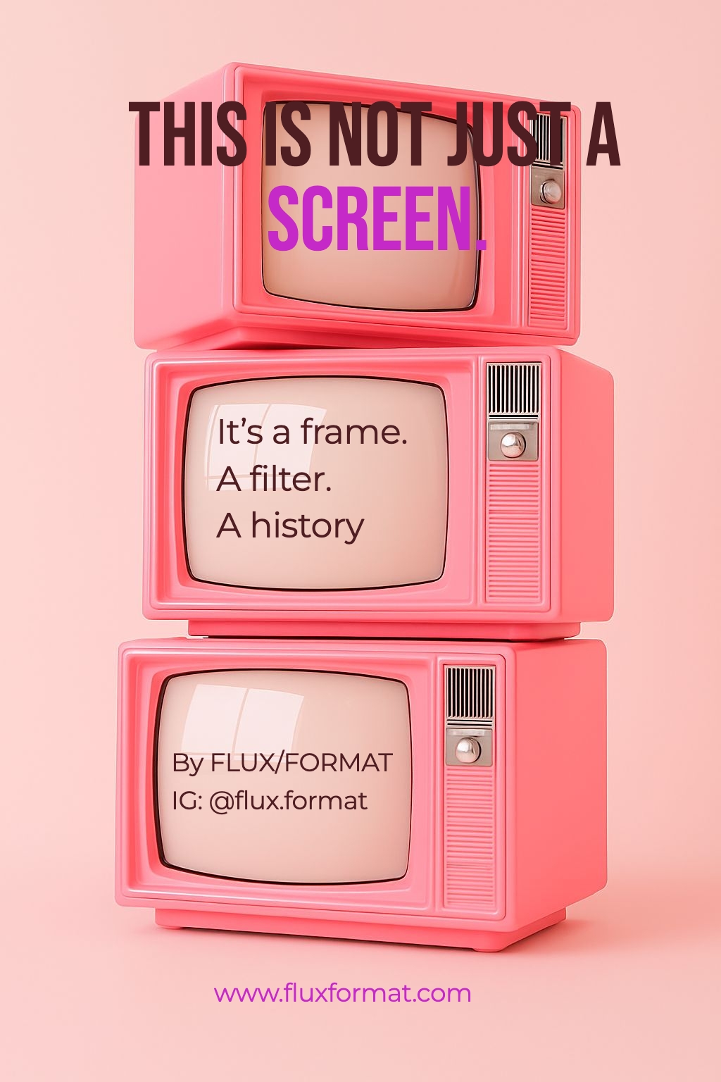 Vintage Retro Television Promotional Flyer Design