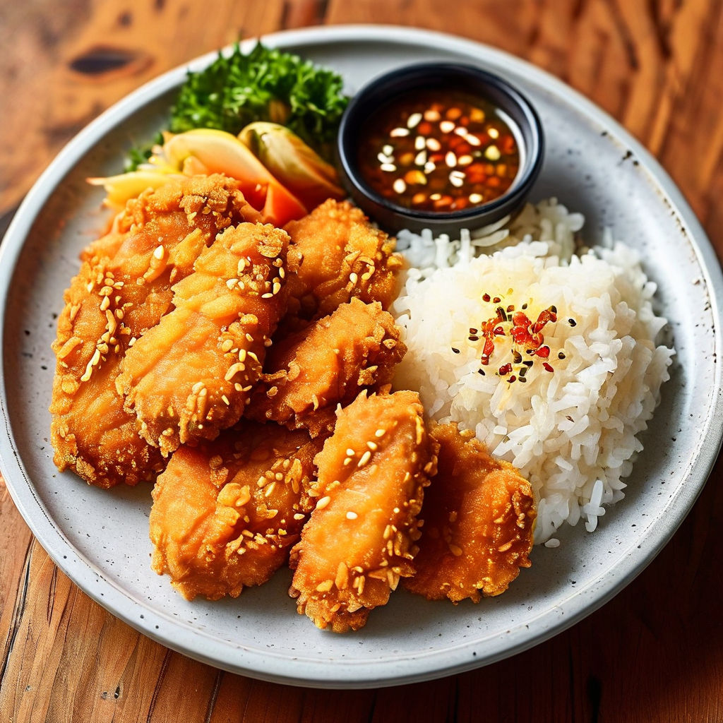 Kare Katsu: a round white dish by Mundo Proibido - Playground