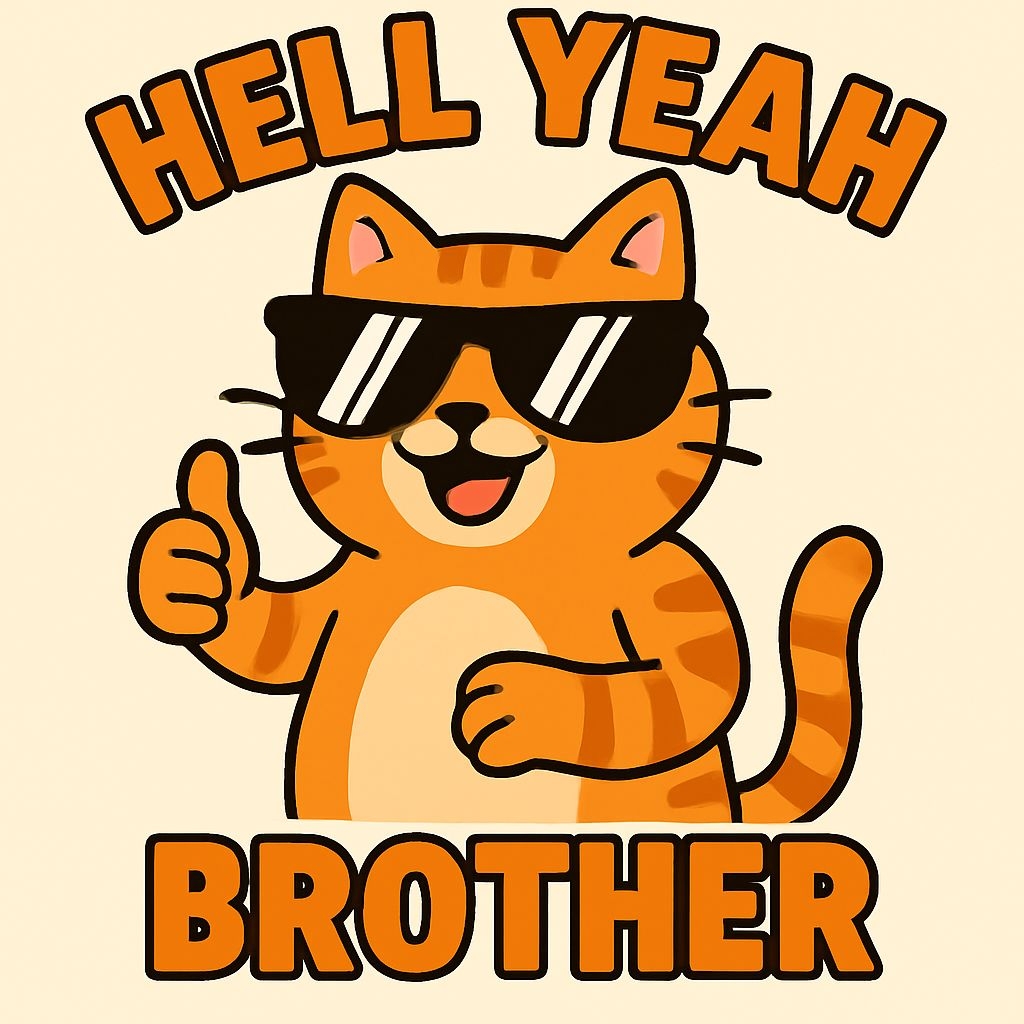 Cheerful Cartoon Orange Tabby Cat with Sunglasses T-Shirt