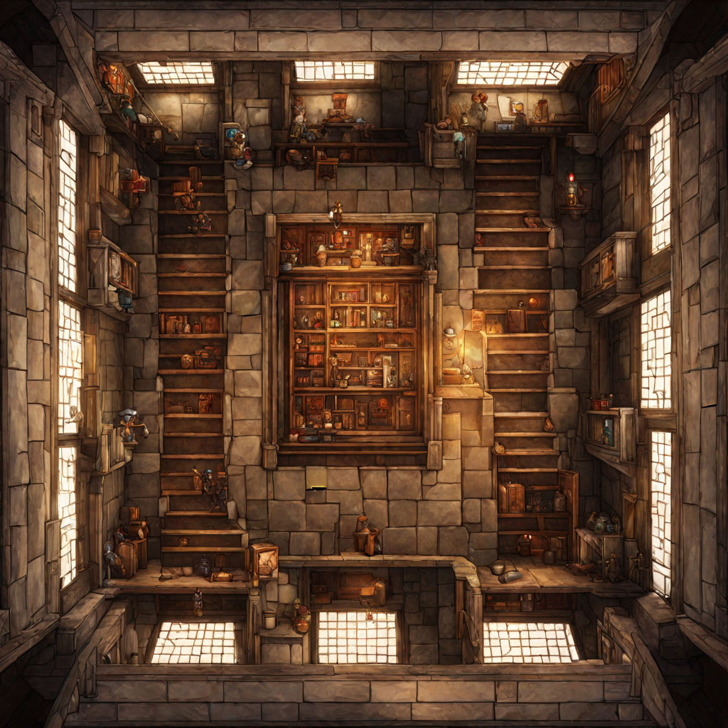 A top down castle room within a jrpg game. Inside view. Ston... by ...