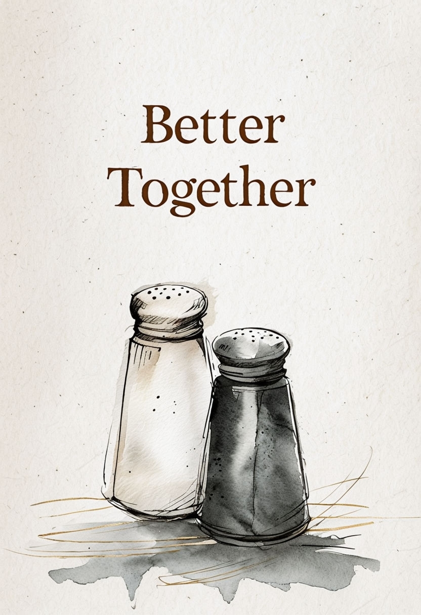 Charming Better Together Salt and Pepper Shakers Card Design Cards & Invites