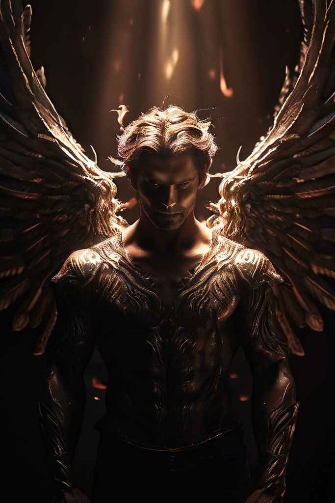 A portrait of Lucifer in his original angelic form by Joel Sosa Nicasio ...