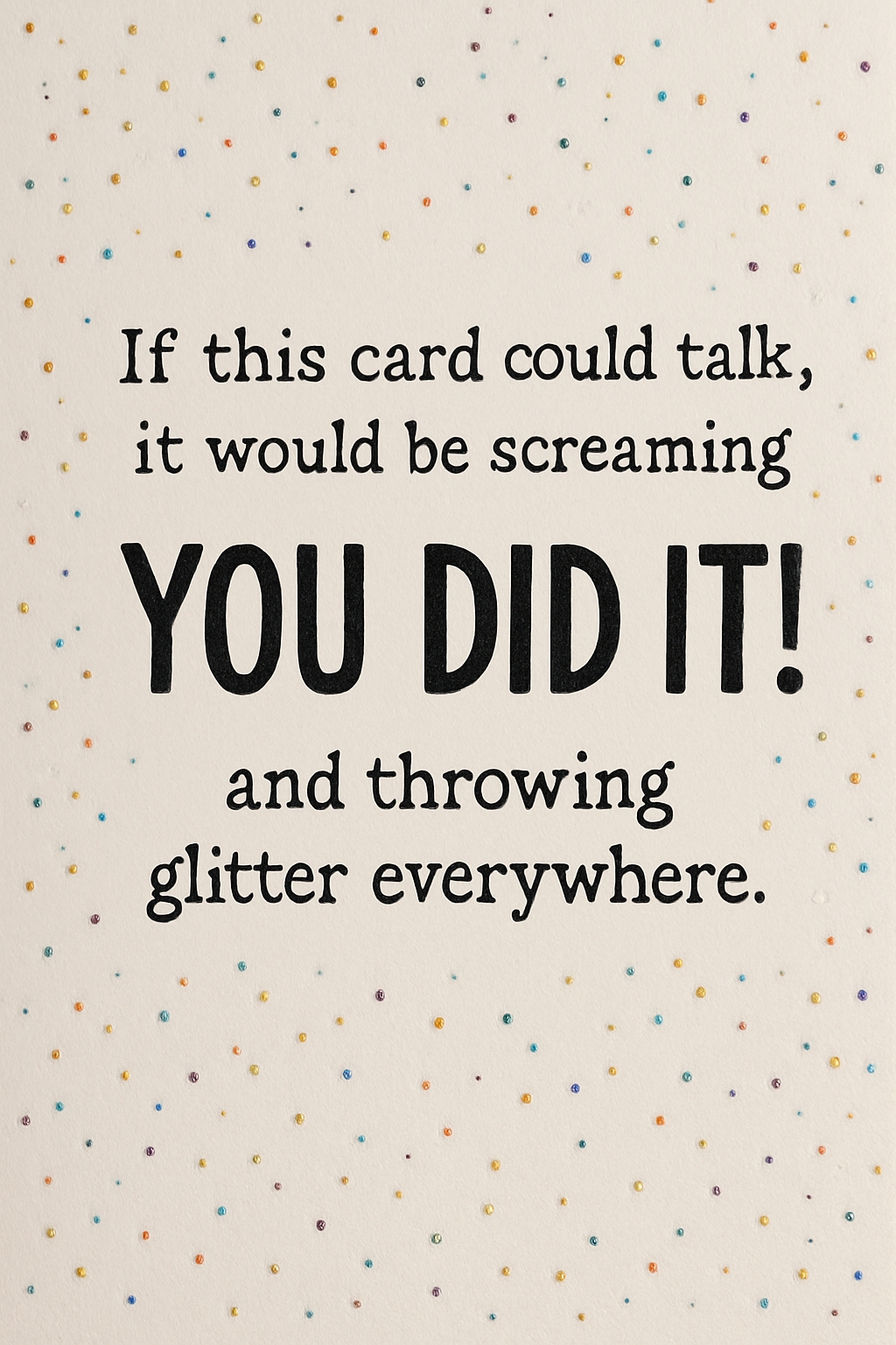 Festive You Did It Congratulations Greeting Card Design Cards & Invites