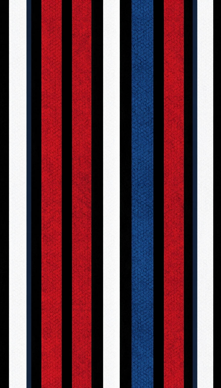 Bold Red White and Blue Striped Pattern Phone Case Cover