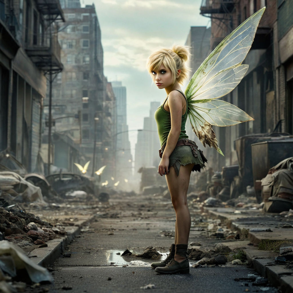 Tinkerbell smoking weed