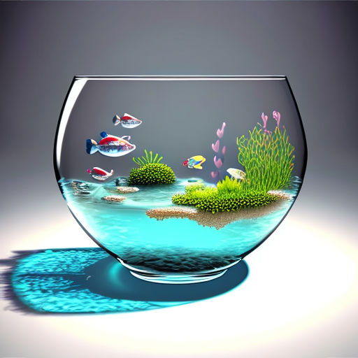 Tiny underwater complete world in large glass bowl by Amala Joshy ...