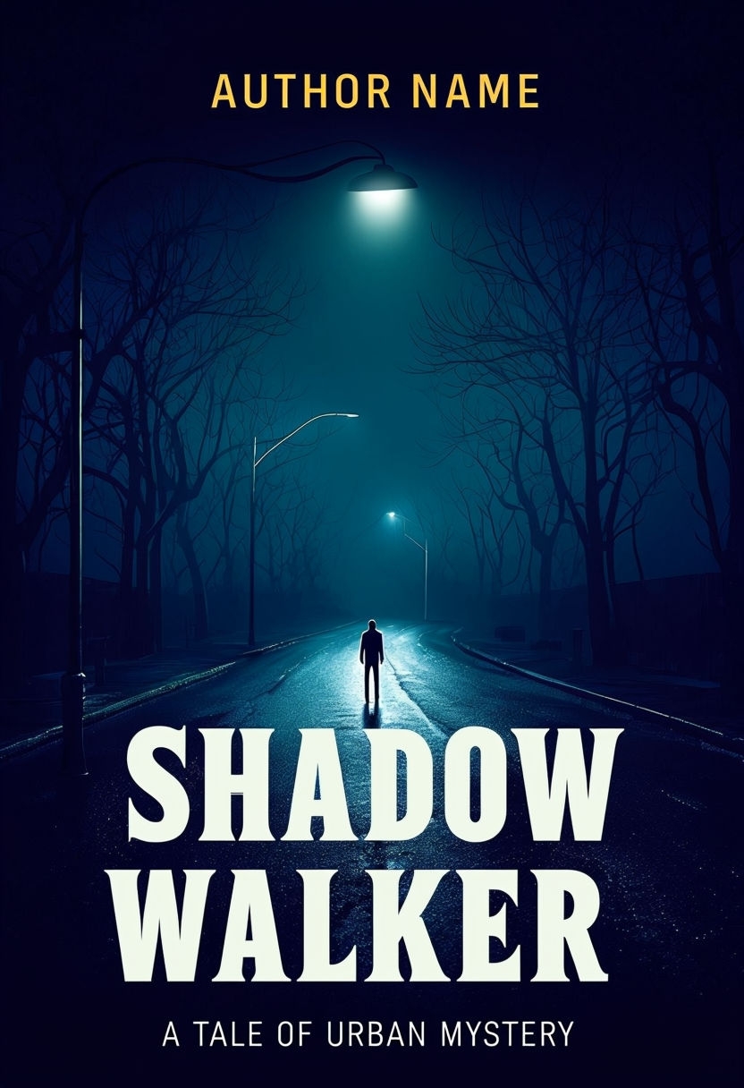 Chilling Shadow Walker Urban Mystery Book Cover Design EBook Cover
