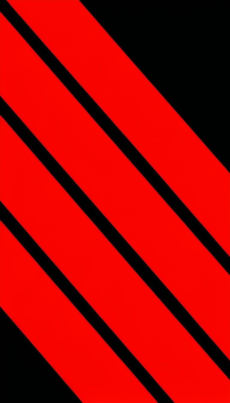 Bold Minimalist Red Stripes on Black Background Phone Case Cover