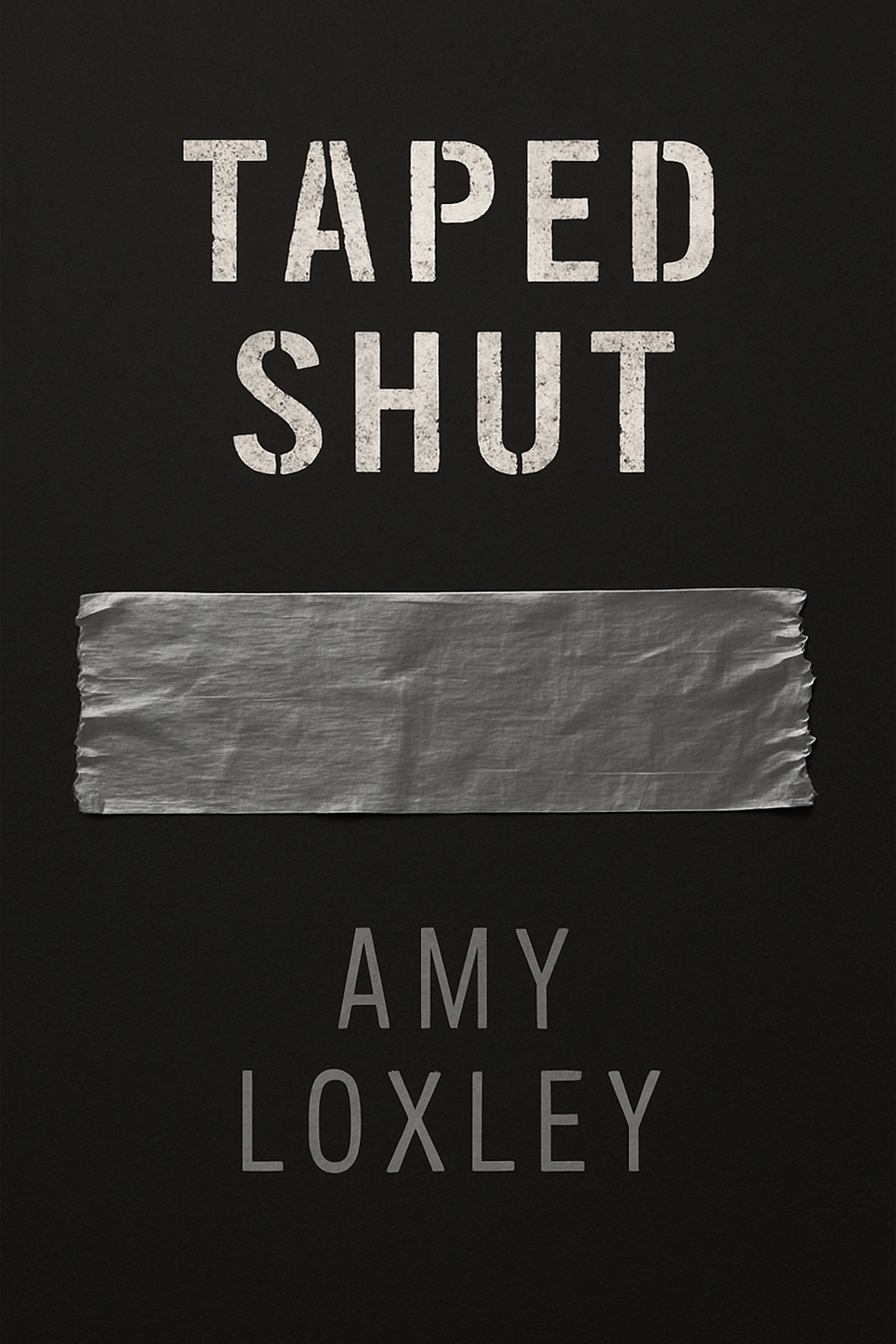 Minimalist Duct Tape Book Cover Design for Taped Shut EBook Cover
