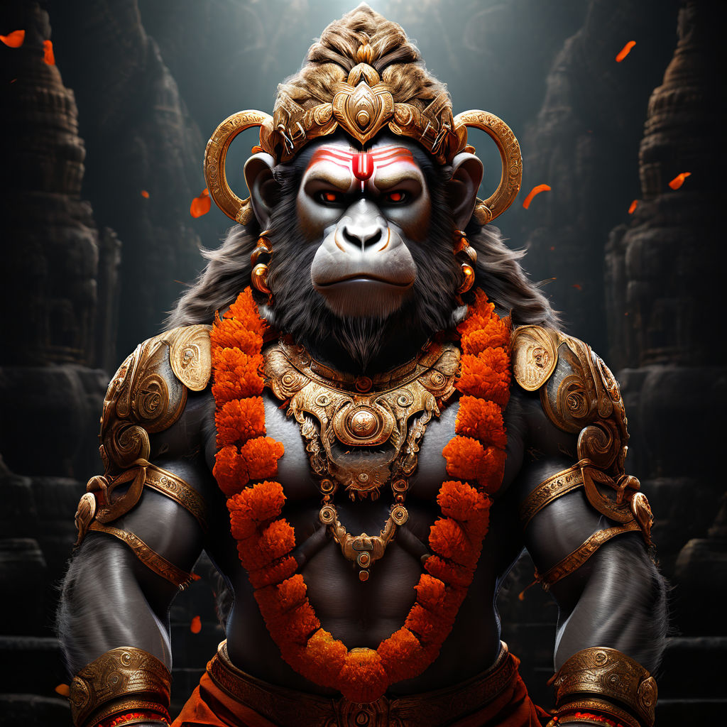 LORD Hanuman realistic image by MEGHANA NAYAK - Playground