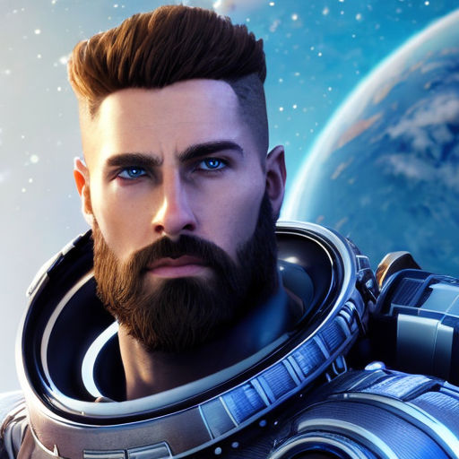 Realistic attractive sci-fi male by Martello Coetzee - Playground