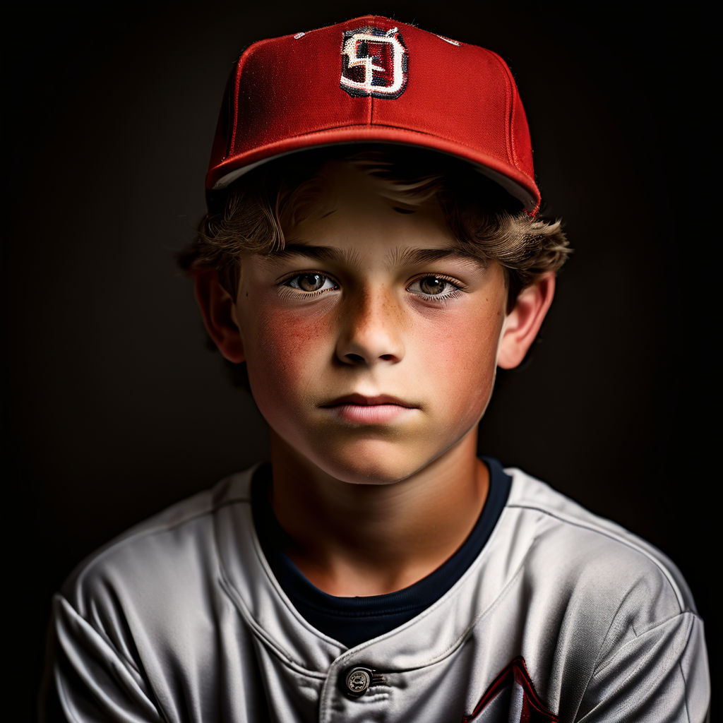 13 years old white boys baseball player by Sergio Sebbi Playground
